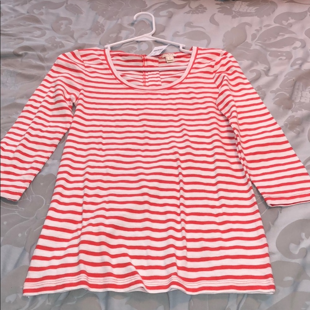 Jcrew women’s 3/4 length striped shirt. Size small